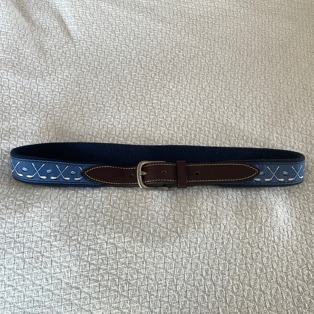 Vineyard Vines Boys Hockey Pattern Belt size 26